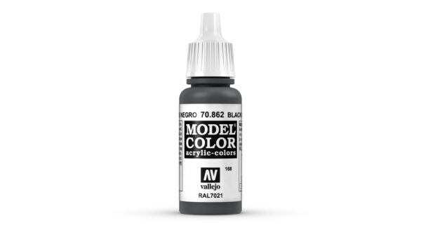 70.862 VALLEJO MODEL COLOR BLACK GREY 17ml