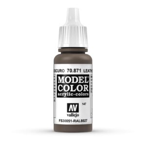 70.871 VALLEJO MODEL COLOR LEATHER BROWN 17ml