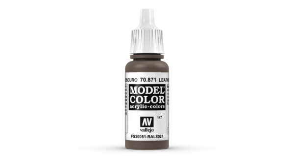 70.871 VALLEJO MODEL COLOR LEATHER BROWN 17ml