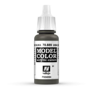 70.889 VALLEJO MODEL COLOR USA OLIVE DRAB 17ml