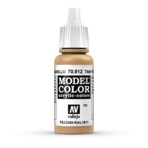 70.912 VALLEJO MODEL COLOR TAN YELLOW 17ml