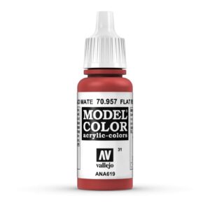 70.957 VALLEJO MODEL COLOR FLAT RED 17ml