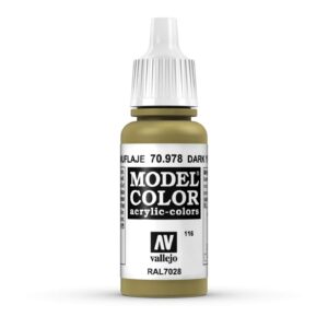 70.978 VALLEJO MODEL COLOR DARK YELLOW 17ml