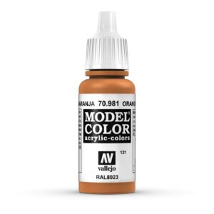 70.981 VALLEJO MODEL COLOR ORANGE BROWN 17ml