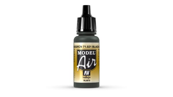 71.021 VALLEJO MODEL AIR BLACK GREEN RLM70 17ml
