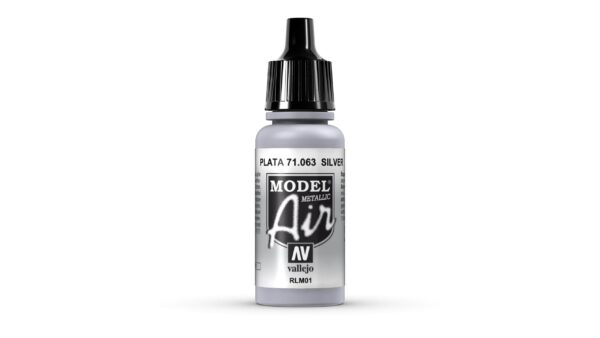 71.063 VALLEJO MODEL AIR METALLIC SILVER RLM01 17ml