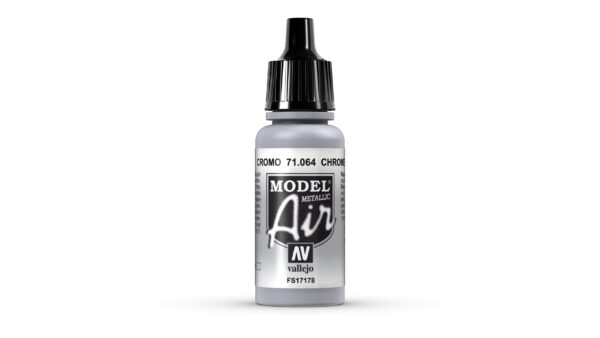 71.064 VALLEJO MODEL AIR METALLIC CHROME 17ml