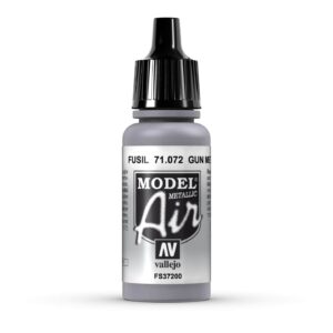 71.072 VALLEJO MODEL AIR METALLIC GUN METAL 17ml