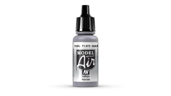 71.072 VALLEJO MODEL AIR METALLIC GUN METAL 17ml