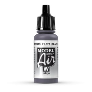 71.073 VALLEJO MODEL AIR METALLIC BLACK 17ml