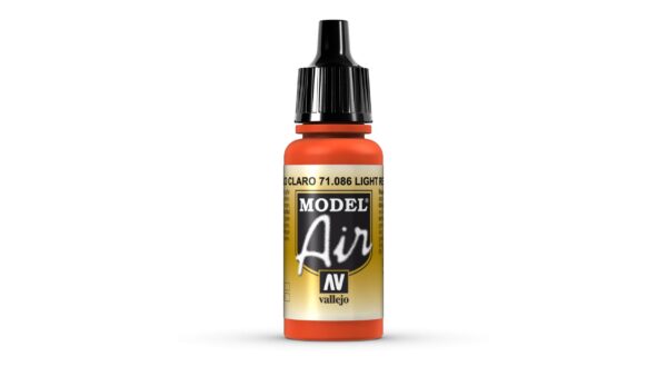 71.086 VALLEJO MODEL AIR LIGHT RED 17ml