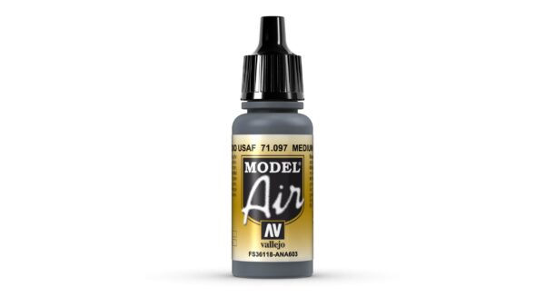 71.097 VALLEJO MODEL AIR MEDIUM GUNSHIP GRAY 17ml