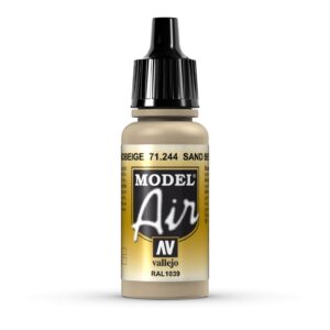 71.244 VALLEJO MODEL AIR CAMOUFLAGE SANDBEIGE RAL 1039 17ml