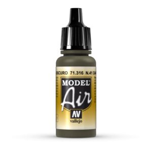 71.316 VALLEJO MODEL AIR N41 DARK OLIVE DRAB 17ml