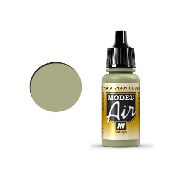 71.401 VALLEJO MODEL AIR UK BSC 28 SILVER GREY 17ml