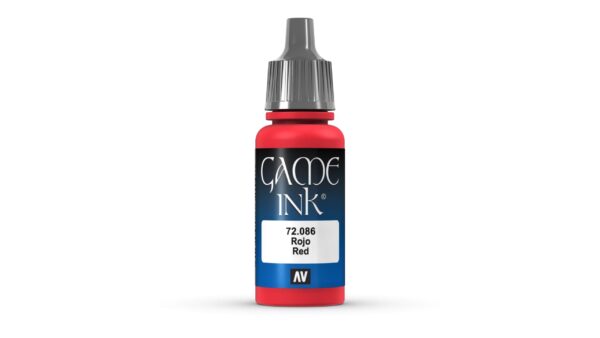 72.086 VALLEJO GAME COLOR RED INK 17ml