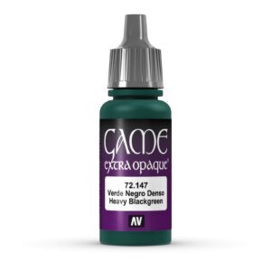 72.147 VALLEJO GAME COLOR EXTRA OPAQUE HEAVY BLACKGREEN 17ml
