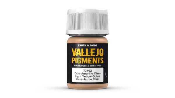 73.102 VALLEJO PIGMENTS LIGHT YELLOW OCHRE 35ml