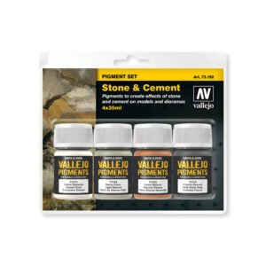 73192 VALLEJO PIGMENTS SET - STONE and CEMENT 4pcs set