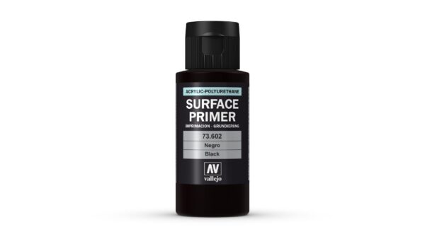 73.602 VALLEJO SURFACE PRIMER BLACK 60ml