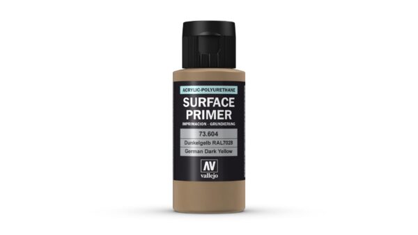 73.604 VALLEJO MATT SURFACE PRIMER GERMAN DARK YELLOW 60ml