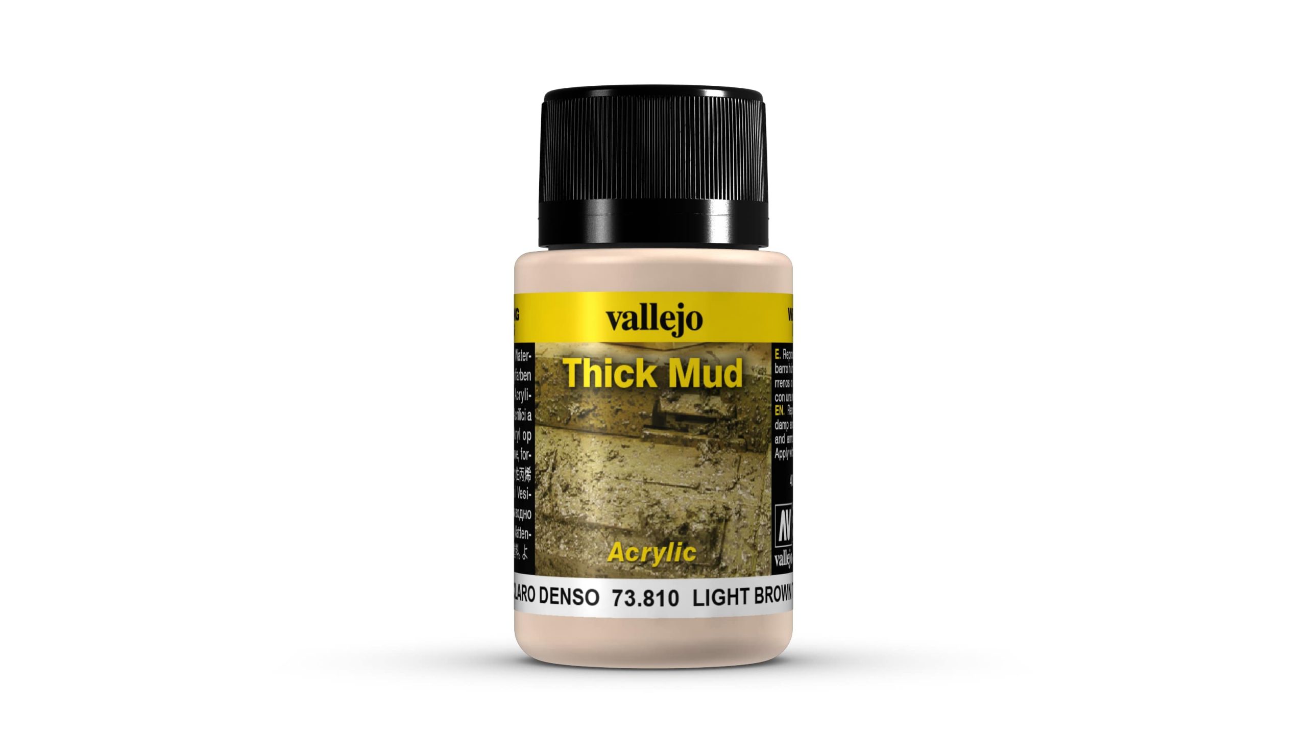 73.810 Vallejo Weathering Effects Light Brown Thick Mud 40ml