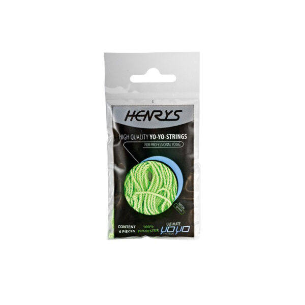 A01006-S06 HENRYS YO-YO STRING-SET FLUO GREEN