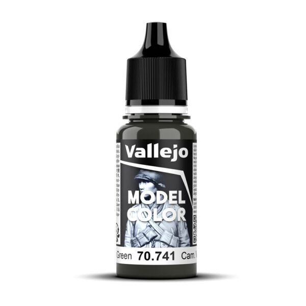 70.741 VALLEJO MODEL COLOR CAM. BLACK GREEN 18ml