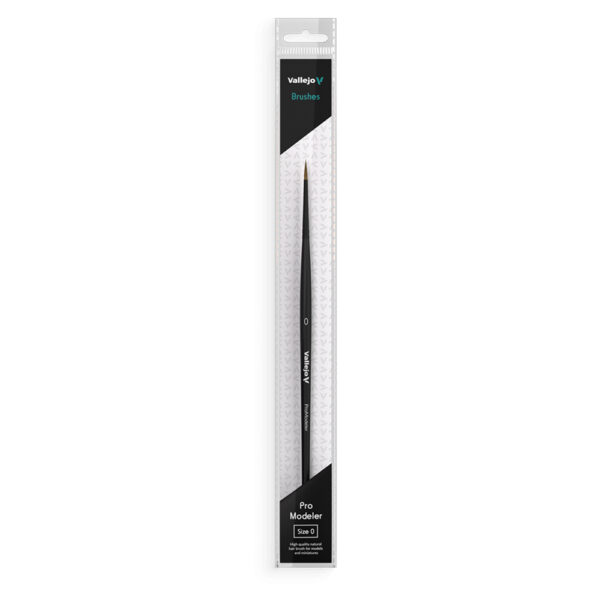 B01000 VALLEJO Natural Hair Round Brush No. 0