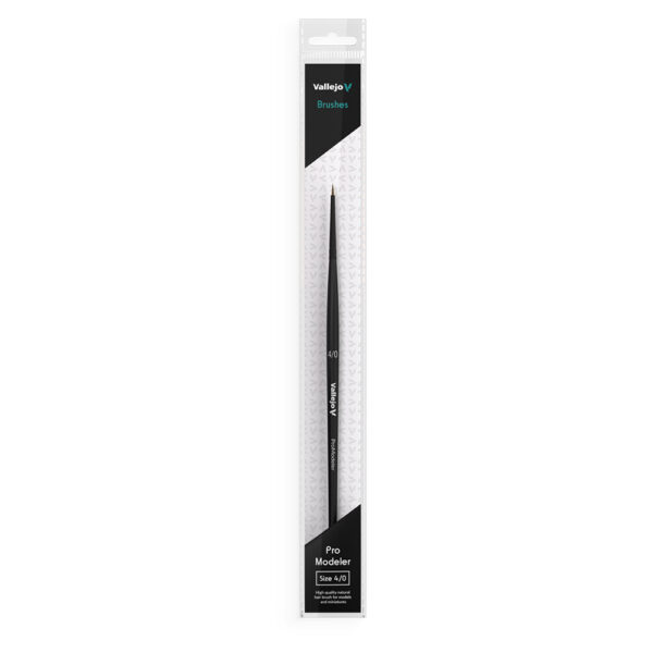 B01040 VALLEJO Natural Hair Round Brush No. 4by0