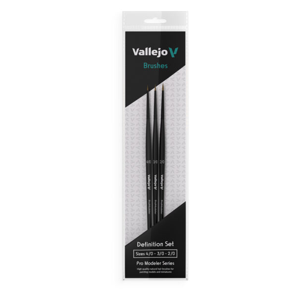 B01990 VALLEJO Definition Set - Natural Hair Sizes 4by0, 3by0 and 2by0