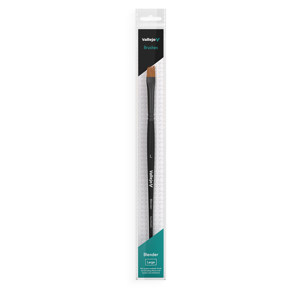 B05003 VALLEJO Flat Angled Synthetic Brush Large