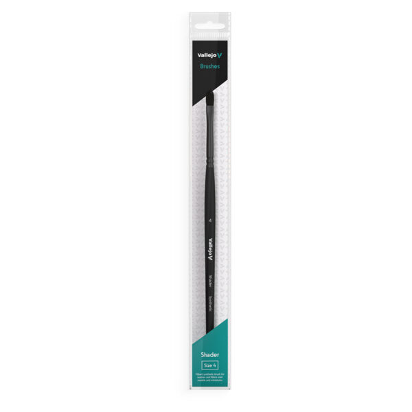 B06004 VALLEJO Filbert Shader Flat Synthetic Brush No. 4