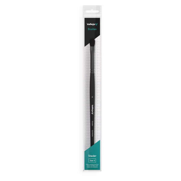 B06006 VALLEJO Filbert Shader Flat Synthetic Brush No. 6