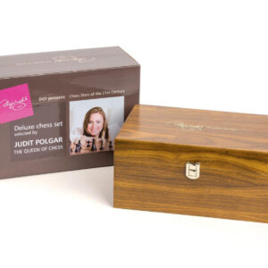 10725 DGT JUDIT POLGAR DELUXE CHESS PIECES IN WOODEN BOX