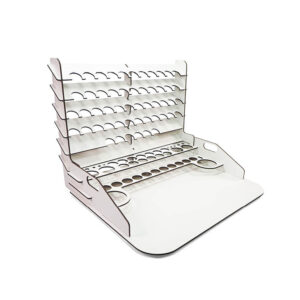 26.012 Paint display and work station with vertical storage 40 x 30 cm
