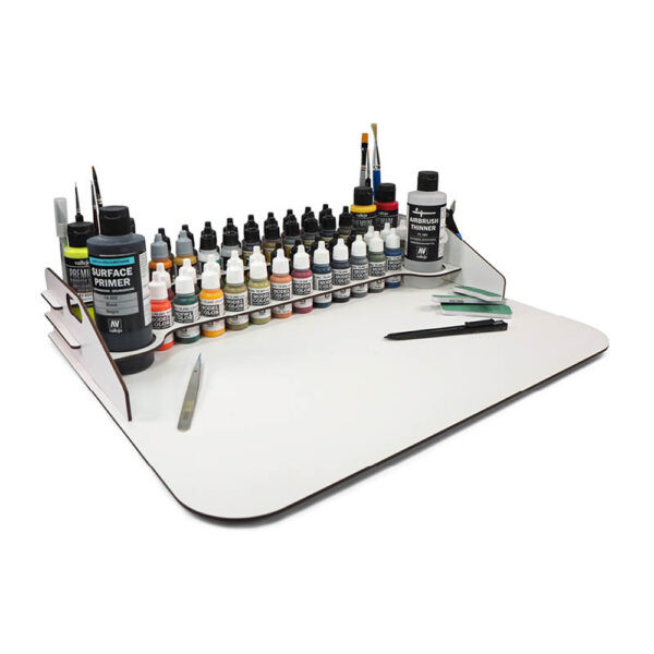 26.013 WORK STATION 50x37cm 17by35by60by200ML and BRUSHES - Image 2