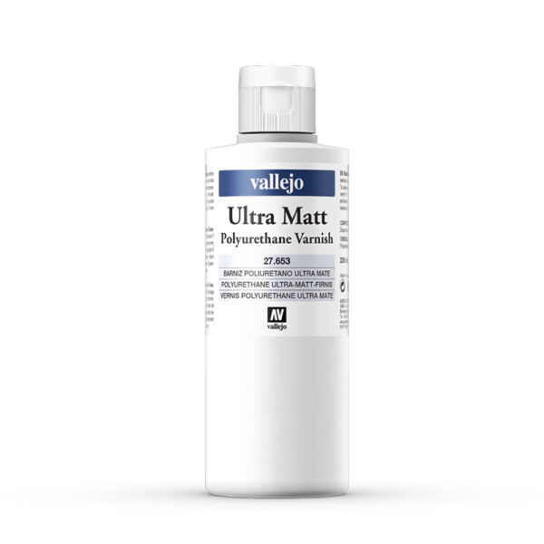 27.653 VALLEJO ULTRA MATT POLYURETHANE VARNISH 200ml