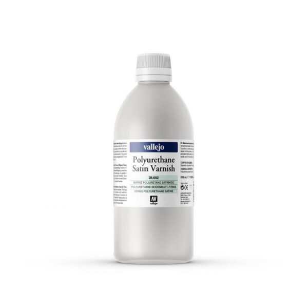 28.652 VALLEJO SATIN POLYURETHANE VARNISH 500ml