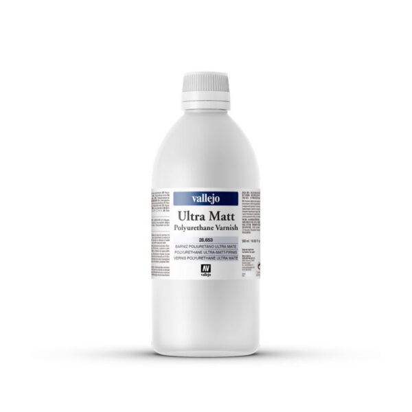 28.653 VALLEJO ULTRA MATT POLYURETHANE VARNISH 500ml