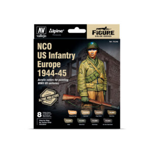 70.244 MODEL COLOR SET- ALPINE NCO U.S. INFANTRY EUROPE 1944-45 17ml 8pcs Set