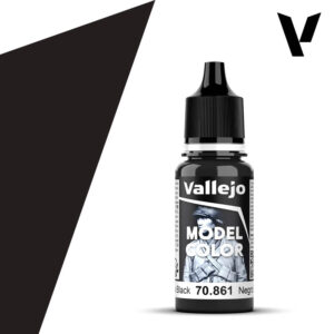 70.861 VALLEJO MODEL COLOR GLOSSY BLACK 18ml