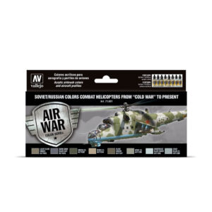 71.601 VALLEJO-MODEL AIR-AW SET- SOVbyRUS COLORS COMBAT HELICOPTERS POST WWII 17ml 8pcs set