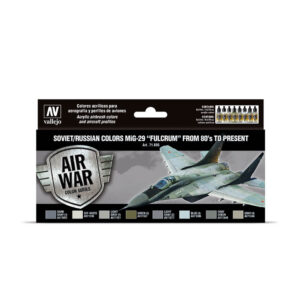 71.605 VALLEJO MODEL AIR AW SET- SOVbyRUS COLORS MIG-29 -FULCRUM 17ml 8pcs set