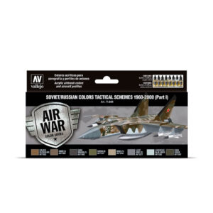 71.609 VALLEJO-MODEL AIR-AW SET- SOVbyRUS COLORS TACTICAL SCHEMES PART II 17ml 8pcs set