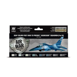 71.618 VALLEJO-MODEL AIR-AW SET- USAF COLORS AGRESSOR SQUADRON PART III 17ml 8pcs set