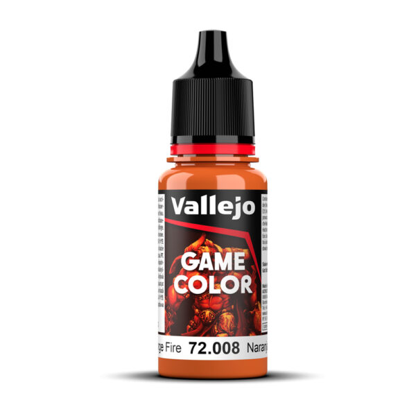 72.008 VALLEJO GAME COLOR ORANGE FIRE 18ml