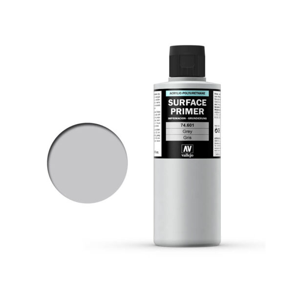 74.601 VALLEJO-SURFACE PRIMER GREY PRIMER 200ml
