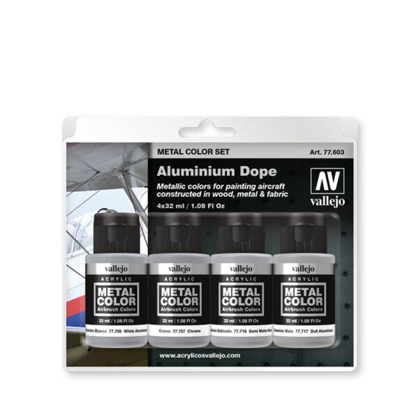 77.603 VAL-METAL SET- ALUMINIUM DOPE 32ml 4pcs set