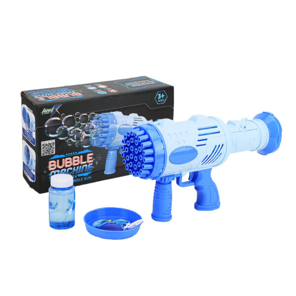 32 HOLES BUBBLE GUN TOYS BLUE - Image 2